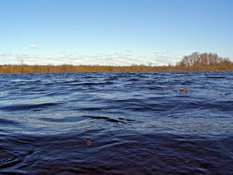 wave on river