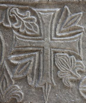 Medieval cross stone