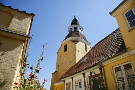 Old city of Faaborg, Denmark.