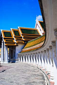 Temple of Thailand, locate in East of Bangkok, taken on a sunny day
