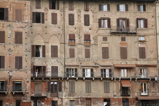 Architecture Sienna, Tuscany, Italy.