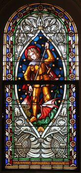 Saint George, Stained glass