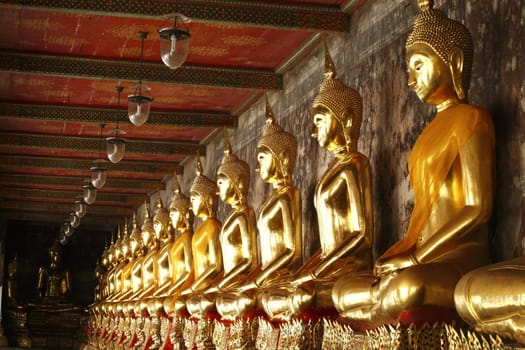 View of buddha statue in  Bangkok, Thailand.