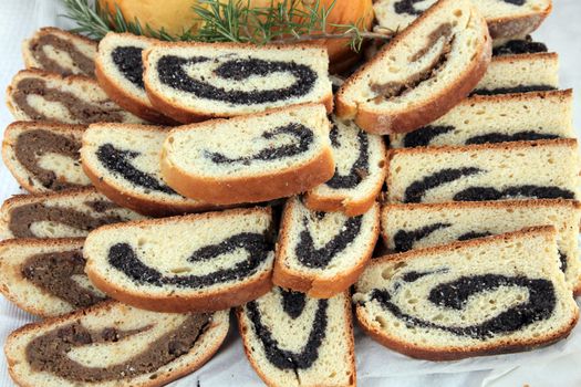 Poppy seed and walnut rolls