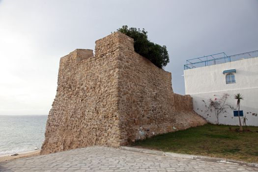 Hammamet Medina fortified walls, Tunisia