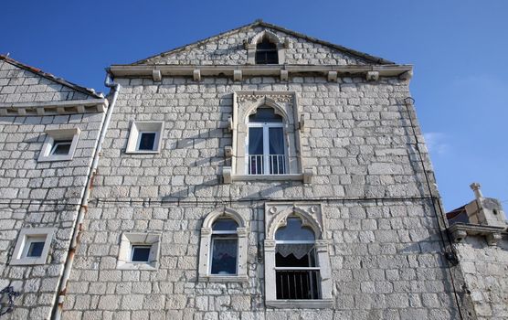 Old historic house in Orebic, Croatia