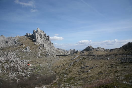 Cliff on mountain Velebit - Croatia