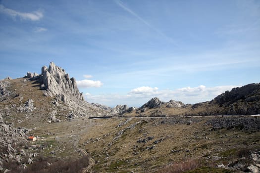 Cliff on mountain Velebit - Croatia