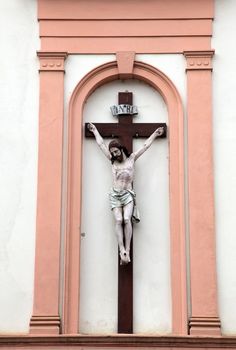 Jesus crucified on the cross