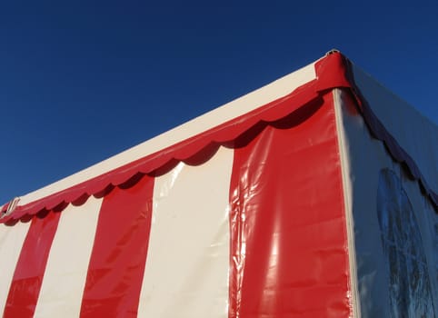 Detail of fun fair tent.