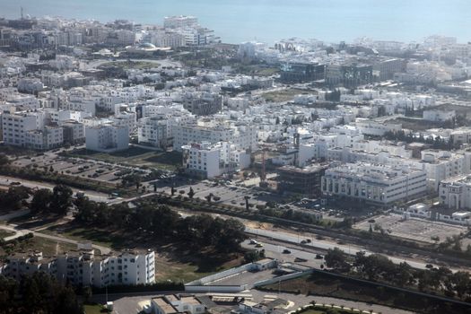 Tunis aerial view