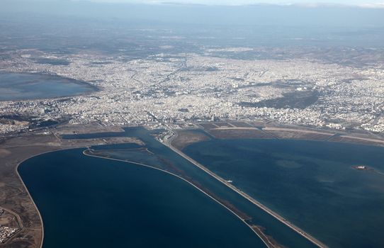 Tunis aerial view