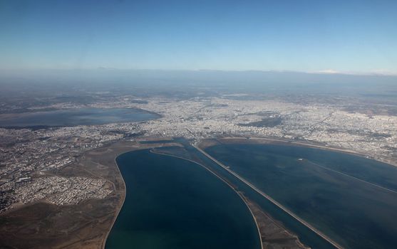 Tunis aerial view