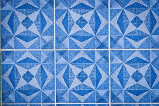Blue ceramic tile background
