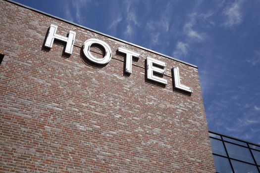 Detail of modern Danish hotel. With space for text.