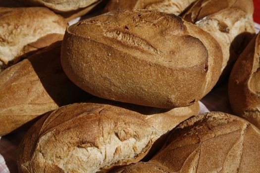 French bread found at a French market place.