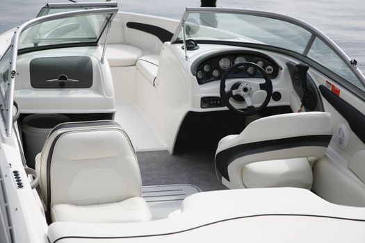 Detail from an expensive speedboat.