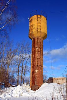 aging water tower