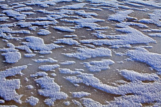 texture of the snow