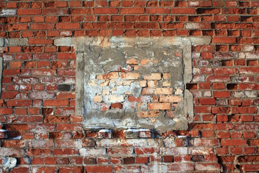 aging brick wall
