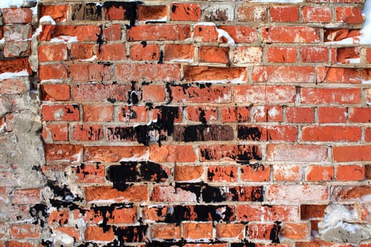 aging brick wall