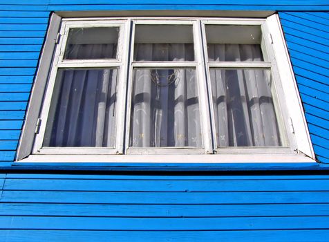 window in wooden house