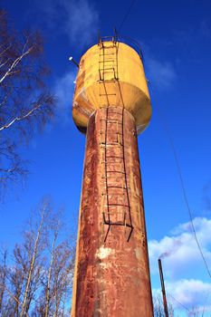 aging water tower