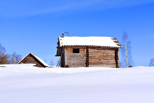 old house in wood