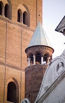 Duomo buildings details Cremona Italy