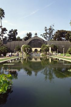 Balboa Park is a 1,200 acre (4.9 km�) urban cultural park in San Diego, California, United States.