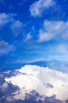 layer of clouds looking like snowy mountains