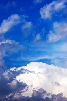 layer of clouds looking like snowy mountains