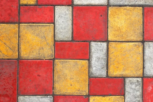 Bright colored paving slab texture/background #3