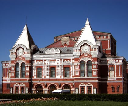 Landscape with drama theatre in Samara