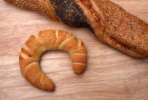 Assortment of baked bread