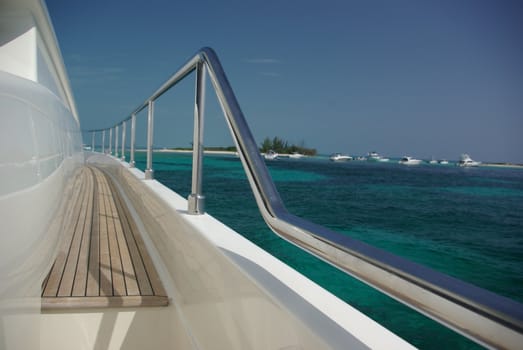 starboard side of yacht
