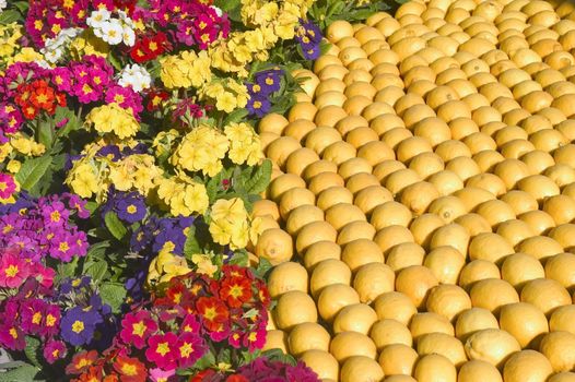 With this occasion the gardens are the theater of construction of monument out of oranges and lemons on a different topic each years.