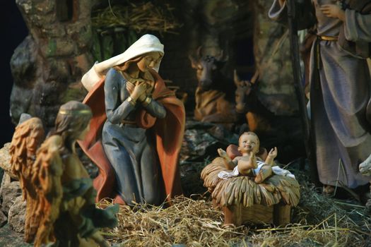 Nativity scene, Ein Karem Church of the Visitation