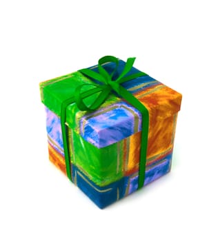 Gift box with green strip