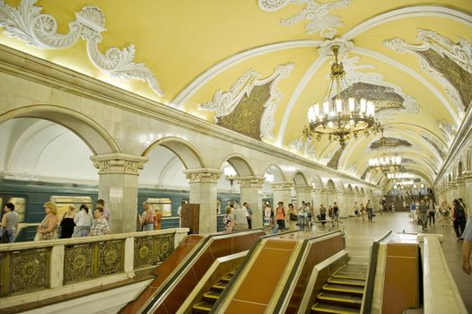 Moscow metro station KOMSOMOLSKAJA taken on June 2011