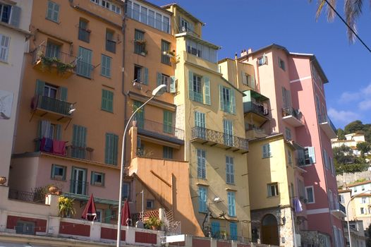 Town of Menton on the French Riviera to the Italian border