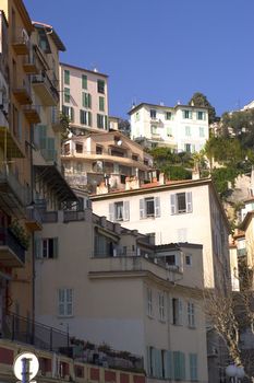 Town of Menton on the French Riviera to the Italian border