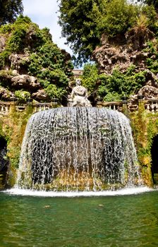 Detail of the luxury Villa d'Este in Tivoli, close to Rome - Italy