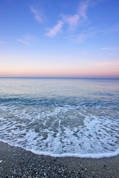 close-up of some waves in the ocean