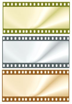 Color film frames for background