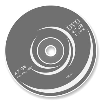 DVD disk,2D illustration