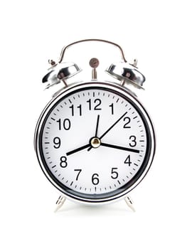 Alarm clock on a white background