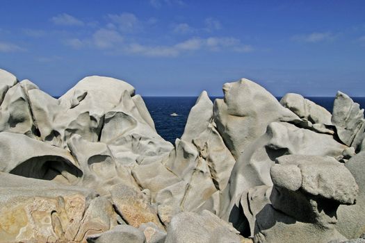 Capo Testa, near Santa di Gallura, Rock formation on Sardinia. Capo Testa, bei Santa di Gallura