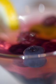 macro shot of a blueberry