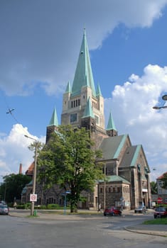 Church dedicated to St. Augustine. Sudecka Street, Wroclaw, Poland